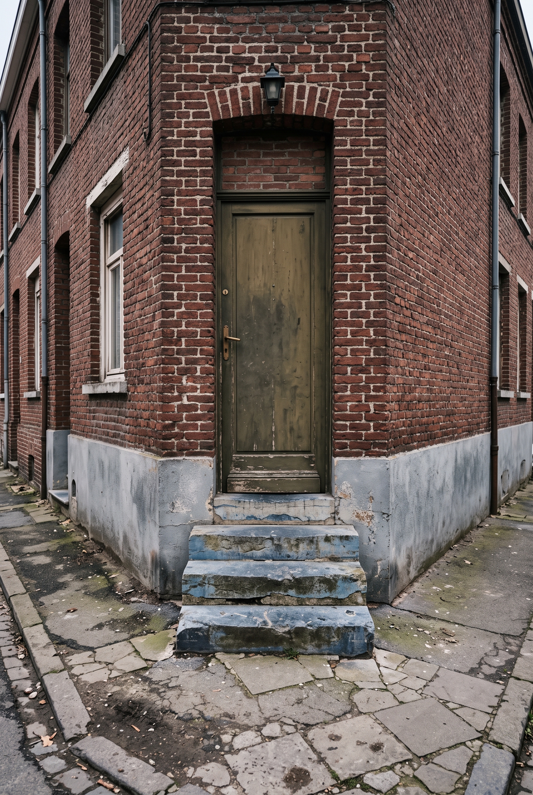 domogenie-genie-evolutif-adaptation-vieillissement Seuil d'entrée surélevé sur une maison de rangée, point d'accessibilité que la domogenie relève au titre du Génie ÉVOLUTIF